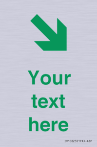 Custom Safe Condition inverse: Green Down right arrow